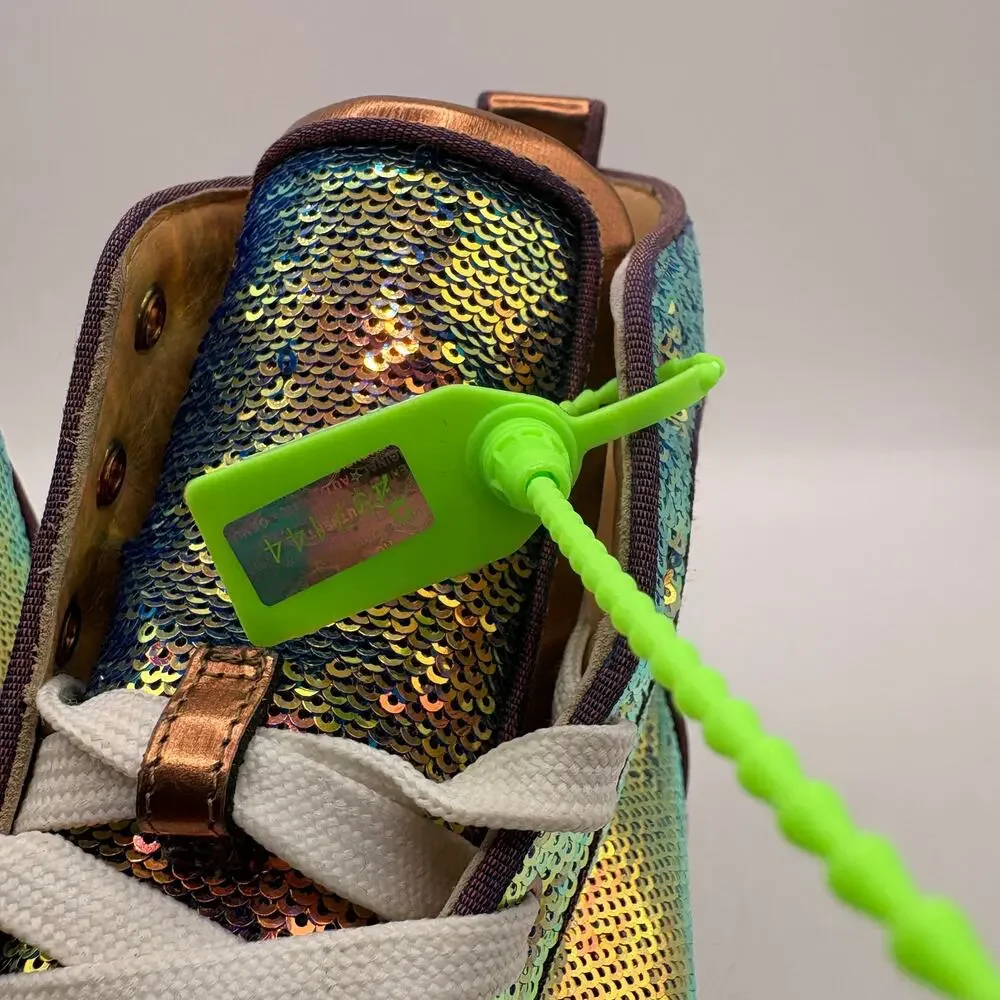 CHRISTIAN LOUBOUTIN Louis Orlato High Top Sneaker Sequin Rainbow Sz 43.5 $2200